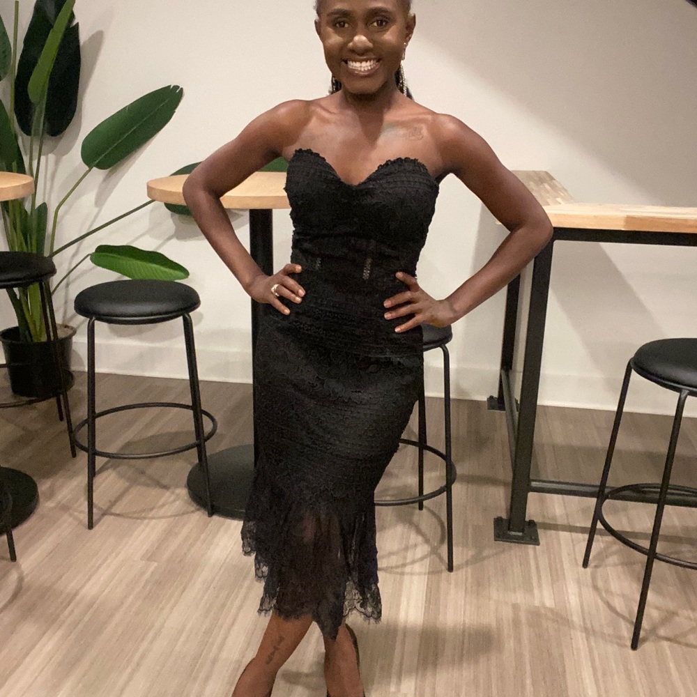 Black Sophistication lace dress